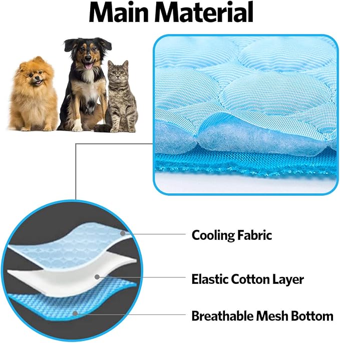 Dog Cooling Mat Pet Cooling Pads Dogs & Cats Pet Cooling Blanket - Image 5