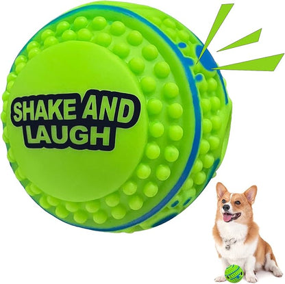 Spiky Interactive Dog Toys Ball, Shaking by SHAKEANDLAUGH