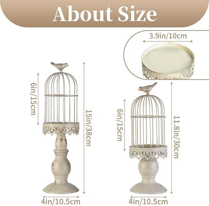 Birdcage Candle Holder Decorative Bird Cages - Image 5