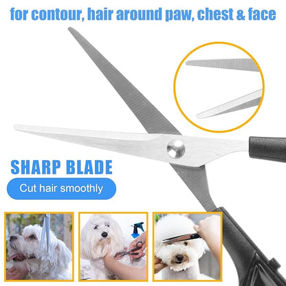 Pet Grooming Kit – Shedding Slicker Brush & Bath Massage Tool - Image 4