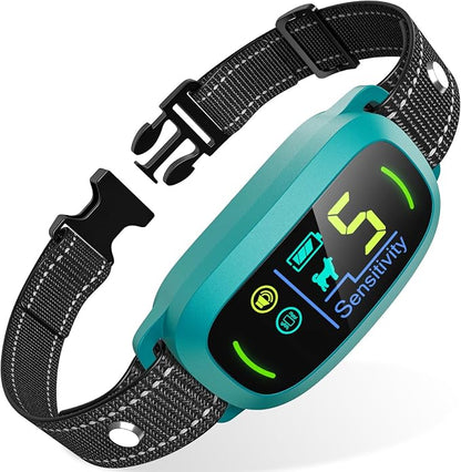 Dog Bark Collar for Large Medium Small Dogs, Rechargeable Smart Bark Collar by FAFAFROG