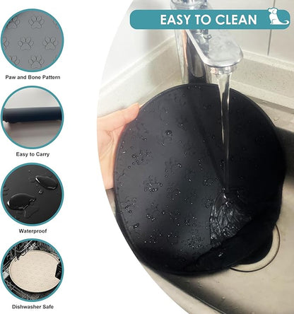 Dog Food Mat for Food and Water, Waterproof Pet Food Mat - Image 5