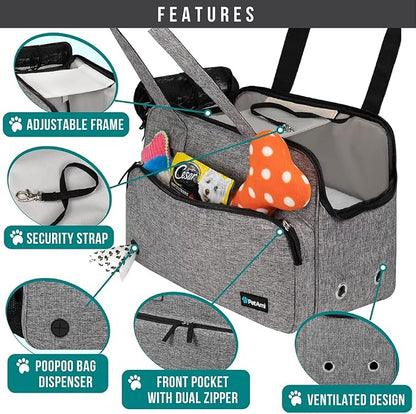 PetAmi Small Dog Purse Carrier, Soft-Sided Pet Carrier Bag - Image 3