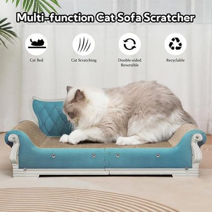 Cat Sofa Shape Scratch Pad for Large Medium Small Indoor Cats, Larger-Sized - Image 3