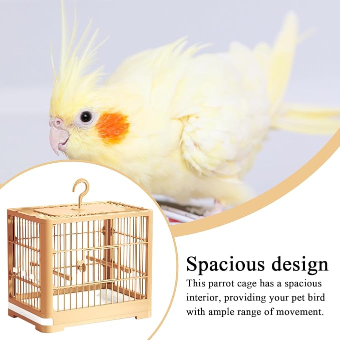 2025 New Carry Cage for Parakeet Portable 30x23x26cm Bird Travel Carrier Cage - Image 2