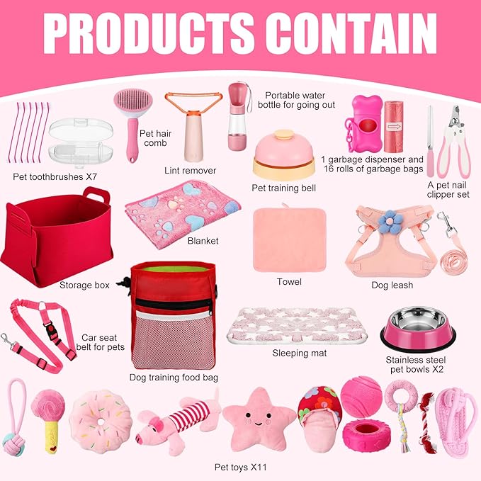 Abbylike 50 Pcs Puppy Supplies Starter Kit - Image 5