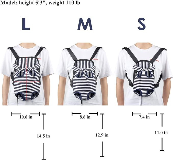 Dog Carrier Comfortable Legs Out Front Pet Carrier Backpack Cat Puppy Tote - Image 5