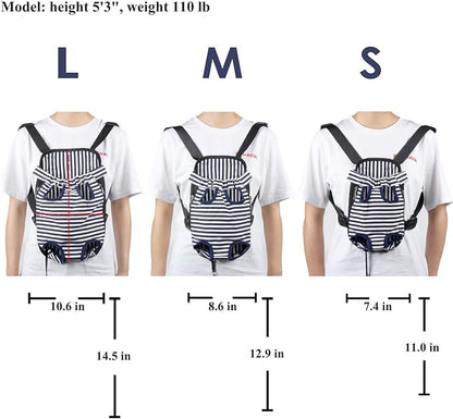 Dog Carrier Comfortable Legs Out Front Pet Carrier Backpack Cat Puppy Tote - Image 5