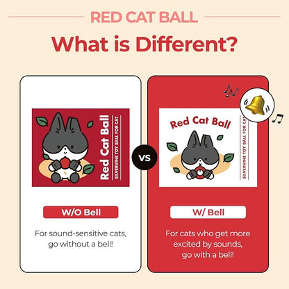 JAYU PET Red Cat Ball - Image 2
