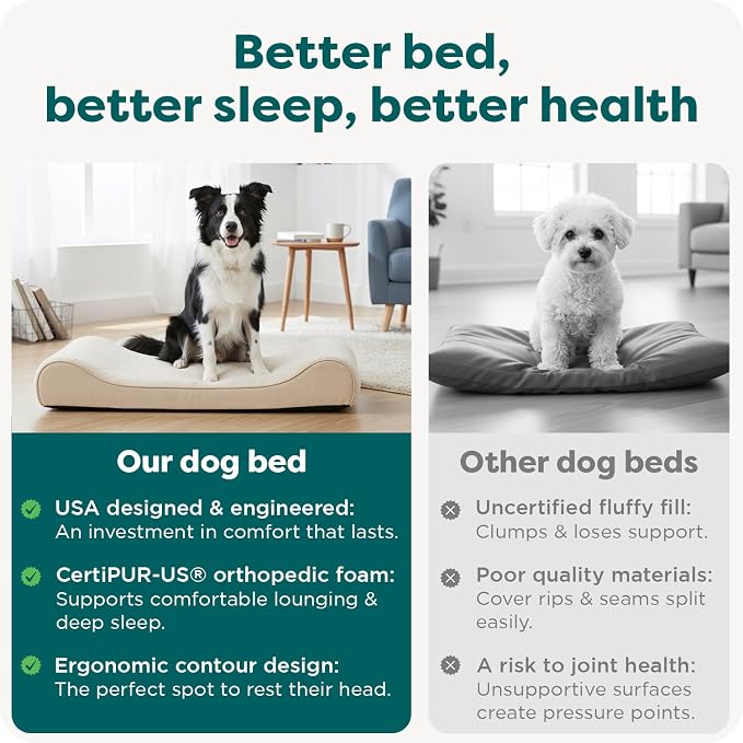 FurHaven Orthopedic Dog Bed for Large/Medium Dogs, Luxe Lounger Contour Mattress - Image 7