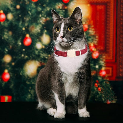 Christmas Cat Collar-2 Pack Cat Collar Red and Green Linnet - Image 5