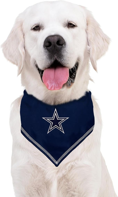 Pets First NFL Dallas Cowboys TIE Bandana, Large/X-Large. Dog Bandana Scarf Bib - Image 5