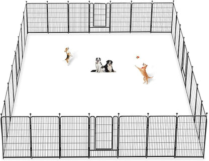 Dog Playpen 40 inch 30 Panels Indoor Outdoor Dog Pen by Jhsomdr