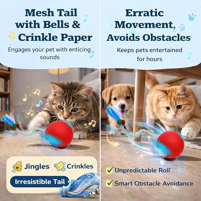GlowPounce Interactive Rolling Ball Toy - Image 5
