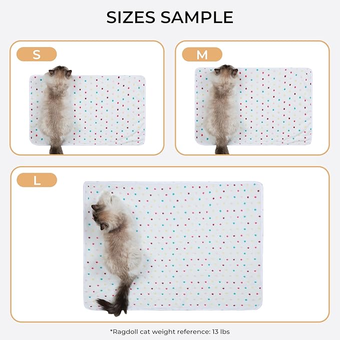 1 Pack 3 Blankets Super Soft Cute Dot Pattern Pet Blanket Flannel Throw - Image 3