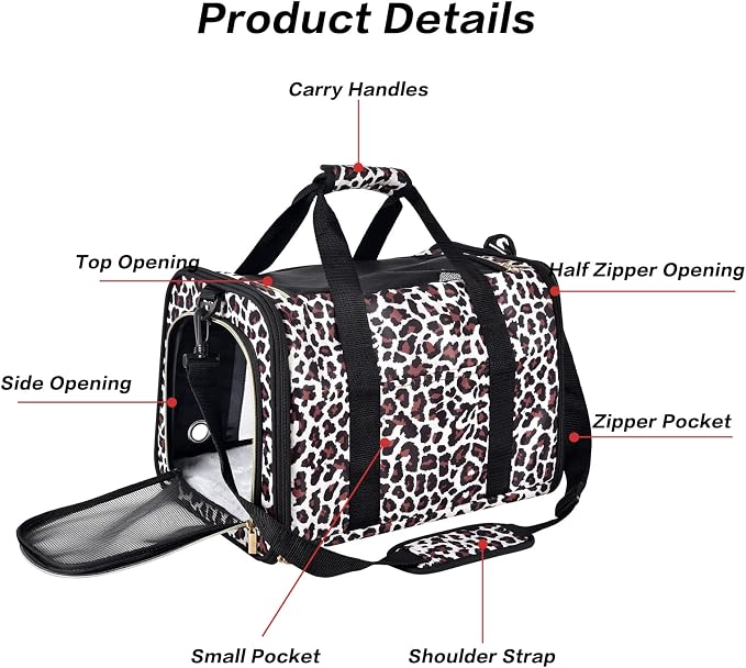 Petmolico Cat Carrier Soft-Sided Pet Bag - Image 4