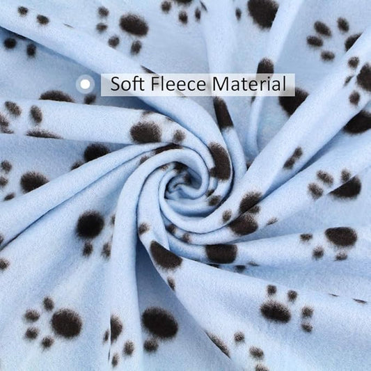 Comsmart Dog Blankets for Small Dogs, 6 Pack Puppy Blanket Cute Paw Print Pet - Image 2