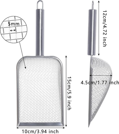 SUMERSHA Cat Litter Scoop Stainless Steel Mesh Scooper - Image 2