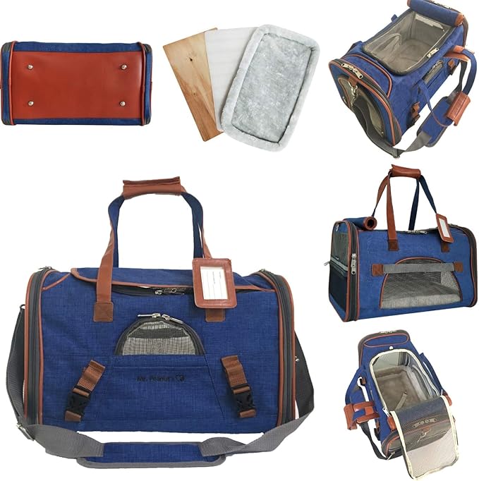 Mr. Peanut's Airline Approved Soft Sided Pet Carrier, Low Profile Gold Series - Image 4