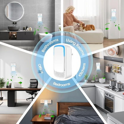 4Pack Plug In Air Purifier for Home Mini Ionic Air Purifier for Small Room - Image 6