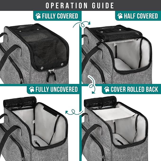 PetAmi Small Dog Purse Carrier, Soft-Sided Pet Carrier Bag - Image 5