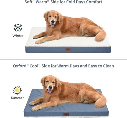 Plush Orthopedic Dog Bed for Medium Dogs & Puppies, Waterproof Dog Beds 30x20 - Image 3