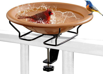Bird Bath Deck Mounted 12 Inches, Deck Adjustable Steel Clamp 3.5 Inches - Image 9