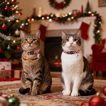 2 Pack Christmas Cat Collars Breakaway - Image 6