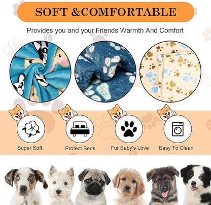 Rezutan Premium Dog Blankets for Large Dogs & Cat Flannel Blanket Washable - Image 2