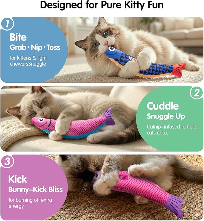 PetBusy Cat Toys with Interactive Soft Chew Kicker Cat Toys - Image 5
