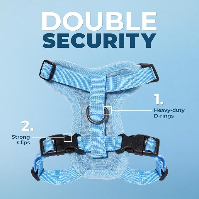 Voyager Escape-Proof Step-in Lock Cat Harness & 5ft Neoprene-Handle Leash Set - Image 2