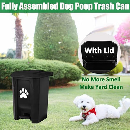 Outdoor Dog Poop Trash Can, Dog Waste Trash Can - Image 3