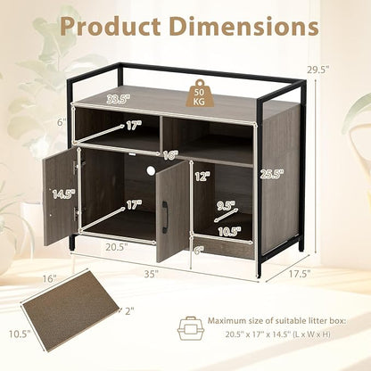 Giantex Cat Litter Box Enclosure - Image 8