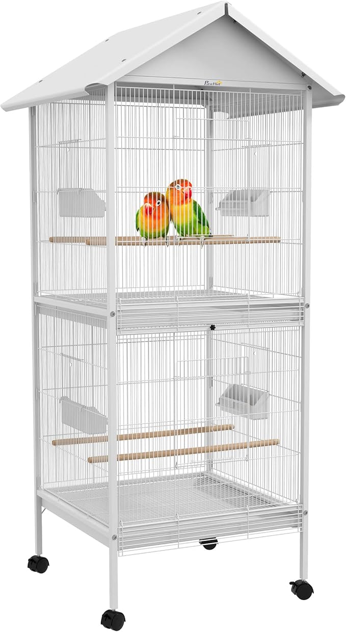 PawHut Wrought Metal Bird Cage Feeder by PawHut