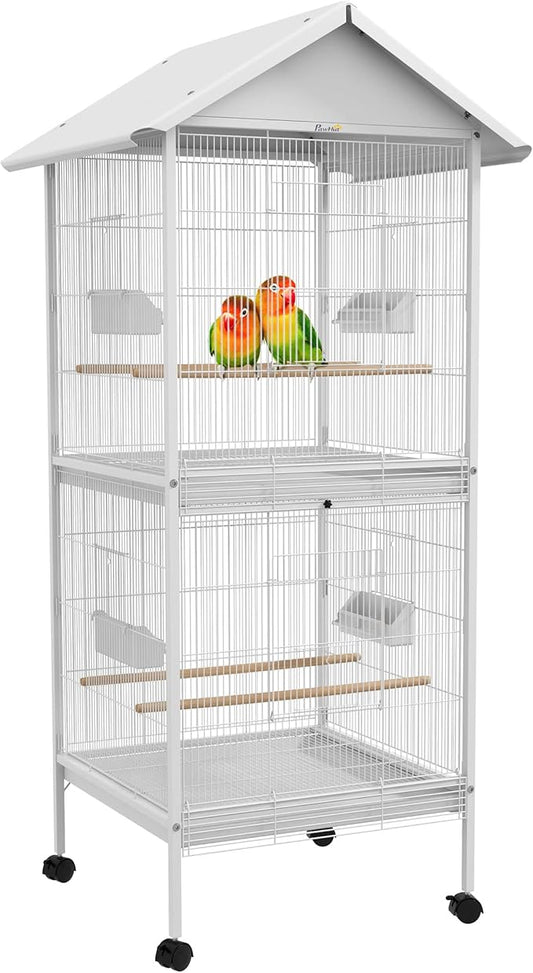 PawHut Wrought Metal Bird Cage Feeder by PawHut