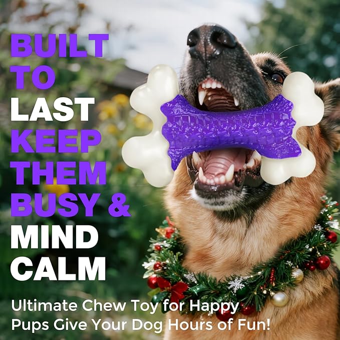 6-Pack Tough Dog Chew Toys for Aggressive Chewers Large Medium Breed Bacon - Image 6