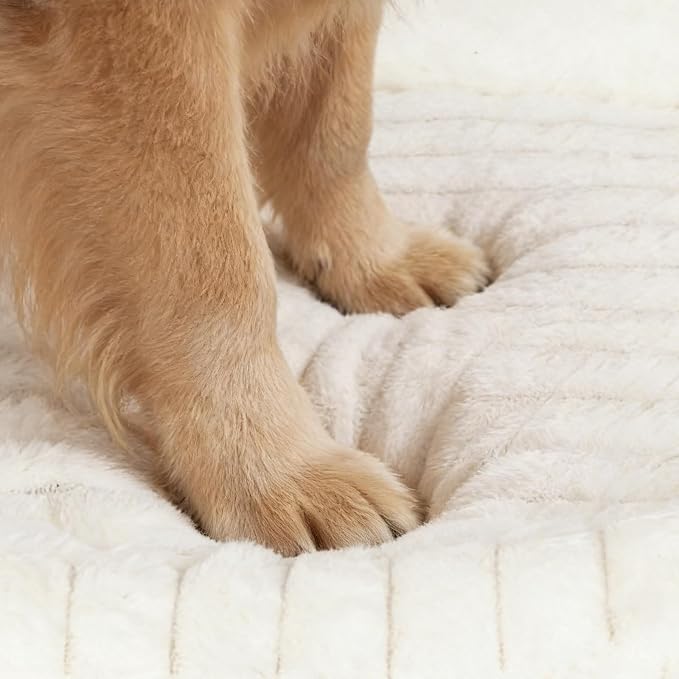 Dog Bed for Small & Medium Dogs – Calming Furry Puppy Bed - Image 8