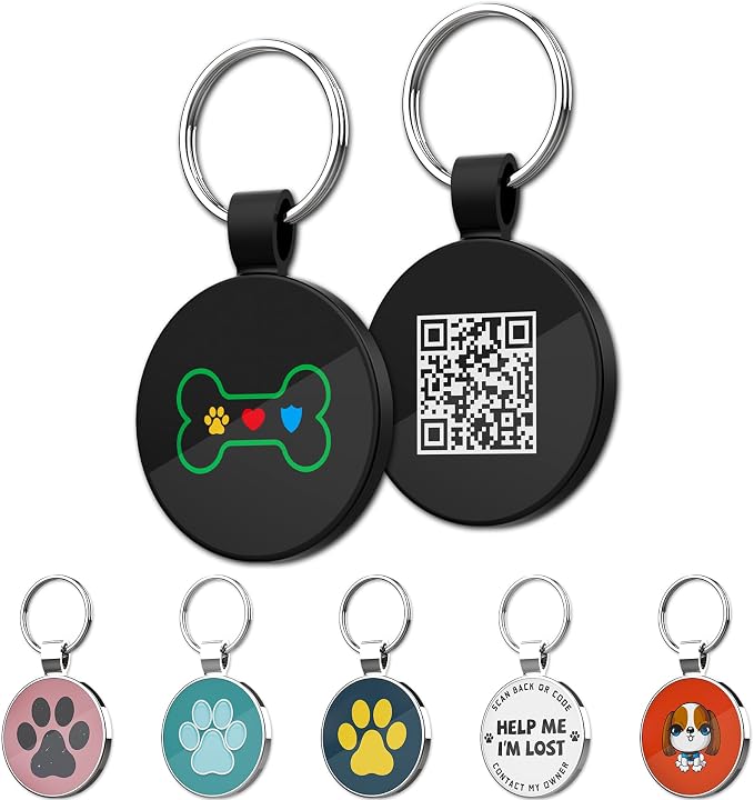 MYLUCKYTAG QR Code Pet ID | Personalized Dog & Cat Collar Tag | Online Profile by MYLUCKYTAG