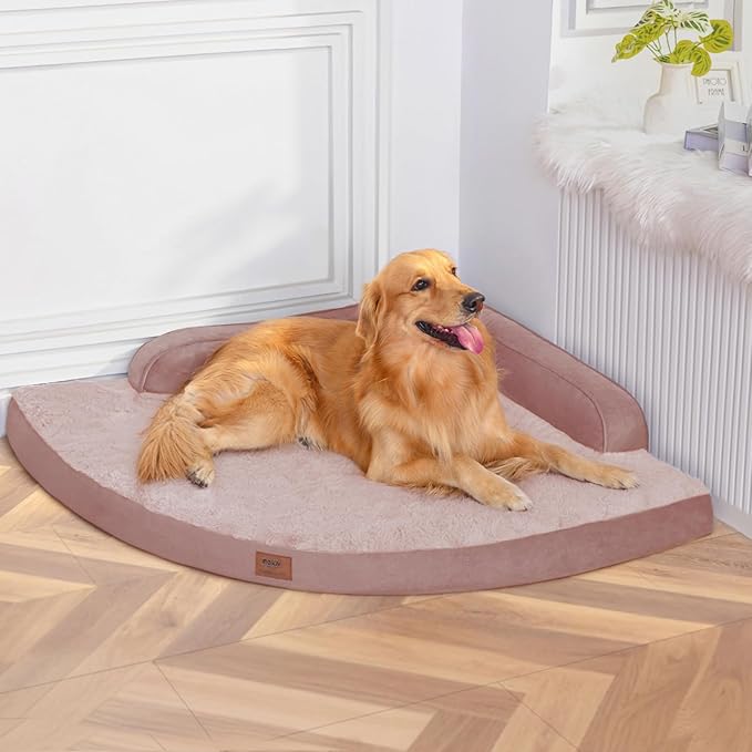 Large Dog Bed - XL Orthopedic Egg-Crate Memory Foam Dog Beds by Mekiy