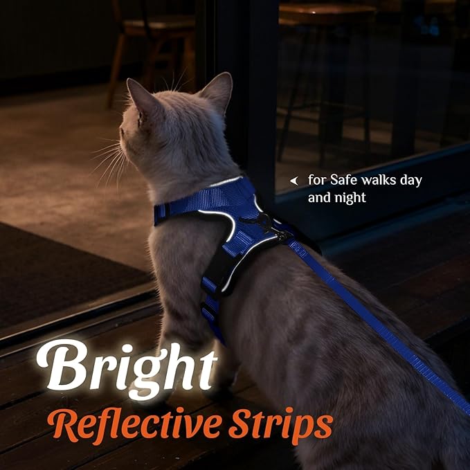 Dooradar Cat Harness and Leash Set, Escape Proof Safe Adjustable Kitten Vest - Image 5