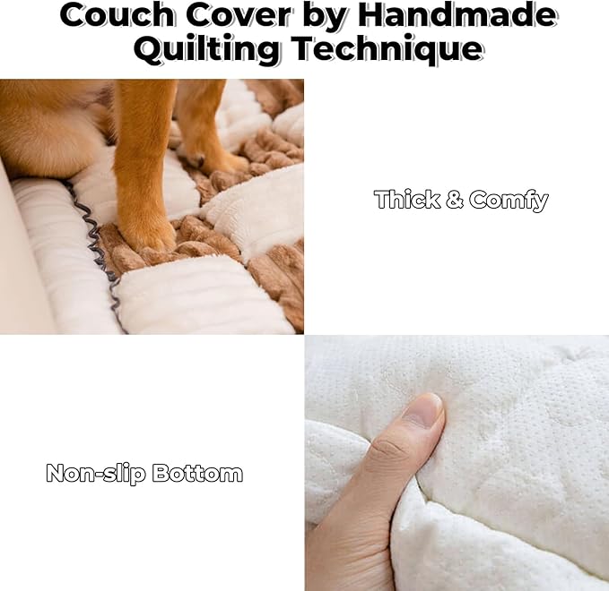 FUNNY FUZZY Pet Couch Covers for Sofa, Couch Covers for Dogs Washable Dog Couch - Image 3
