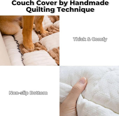 FUNNY FUZZY Pet Couch Covers for Sofa, Couch Covers for Dogs Washable Dog Couch - Image 3