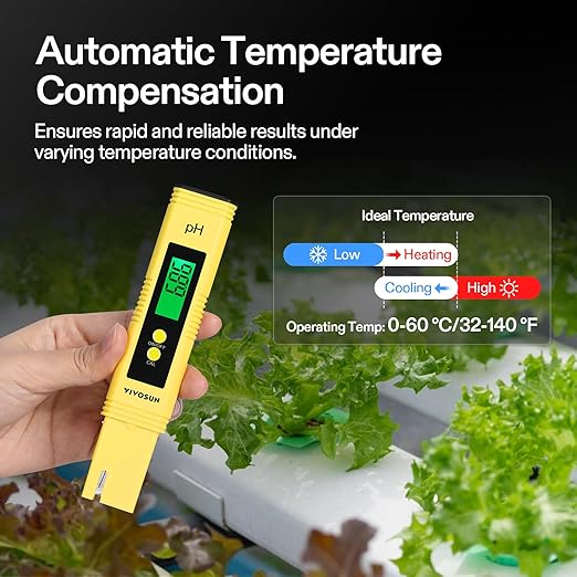 VIVOSUN Digital pH Meter, 0.01pH High Accuracy Pen Type pH Tester - Image 6