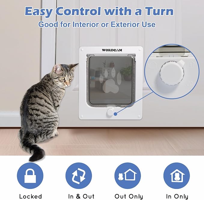 Wordcam Large Cat Door, Robust Cat Door - Image 2