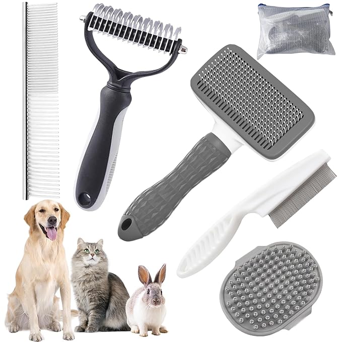 Dog Brush for Shedding by KUEIOX