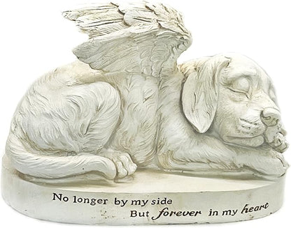 Bellaa Dog Statues 10 Inch Angel Wings Labrador Golden Retriever Puppy Pet by Bellaa