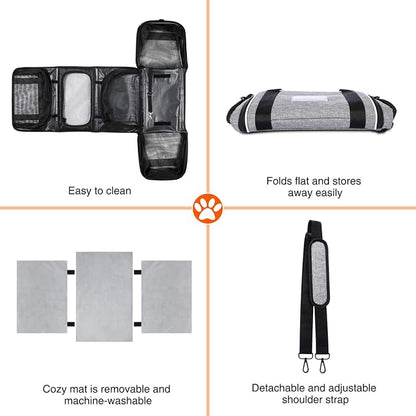 TSA Airline Approved Soft Sided Pet Carrier Top Loading 4 Side Expandable Large - Image 7