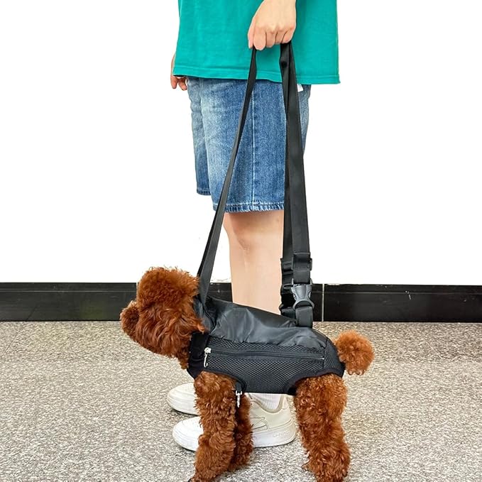 Pet Dog Carrier Backpack, Portable Breathable Mesh Chest Carrier, Polyester - Image 8