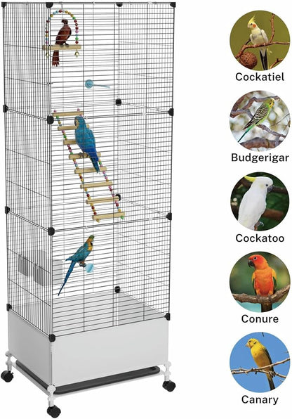 Extra Large Bird Cage, Wide Birdcage - Image 5