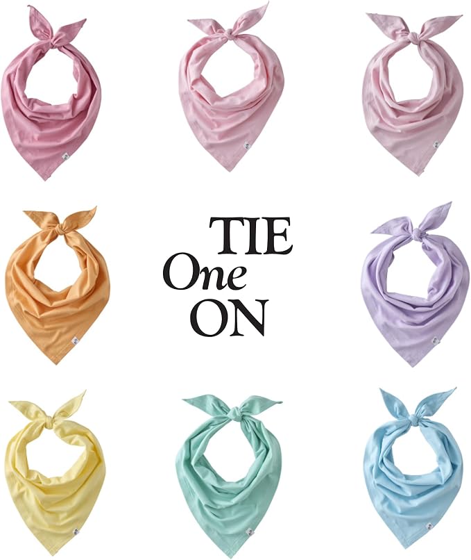 Bandit - The PET Bandana, 8 Pack 100% Organic Cotton Pet Bandanas Clothes - Image 3